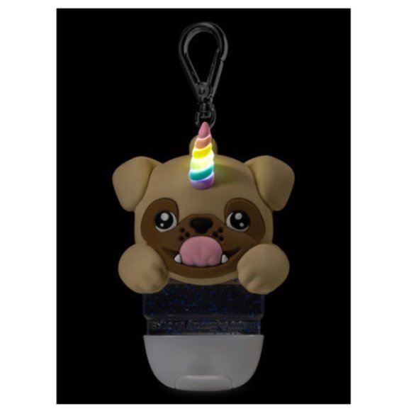 BBW Pugicorn Light-up PocketBac Holder Keychain - Picture 2 of 2